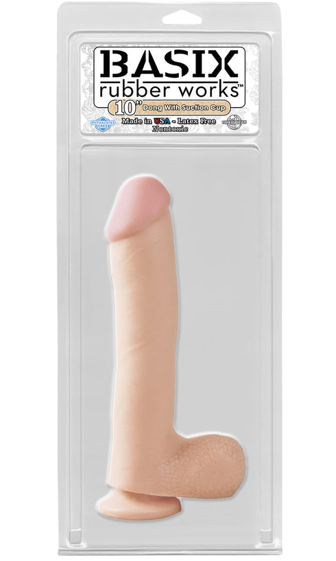 Basix 10 Dong w/suction cup Flesh